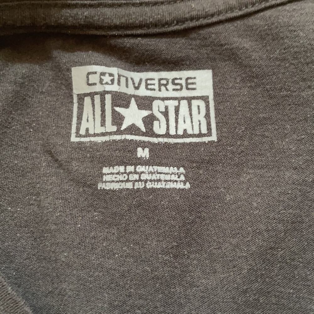 Converse Black/Neon Yellow Size:Medium T-Shirt - Picture 4 of 6
